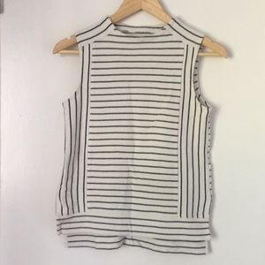 Madewell cotton/linen striped sleeveless top xs